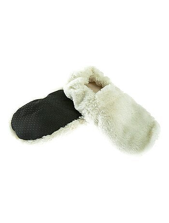 Chaussons bouillottes Beiges - Made in France