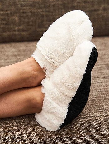 Chaussons bouillottes Beiges - Made in France
