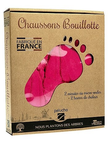 Chaussons bouillottes Bordeaux - Made in France