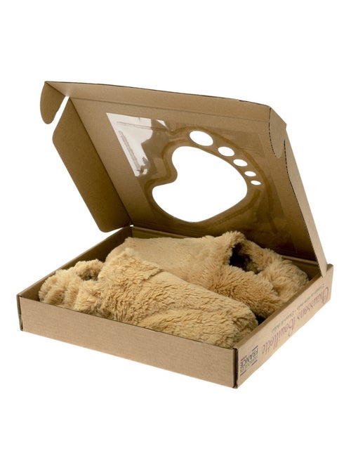 Chaussons bouillottes Caramel - Made in France - Kiabi