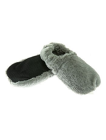 Chaussons bouillottes Gris - Made in France