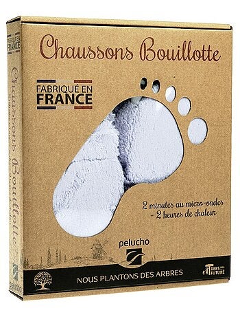 Chaussons bouillottes Lavande - Made in France