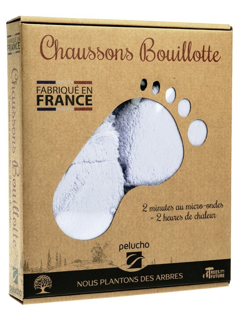 Chaussons bouillottes Lavande - Made in France Violet - Kiabi