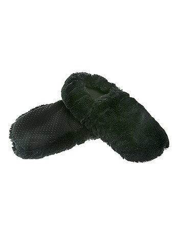 Chaussons bouillottes Noirs - Made in France