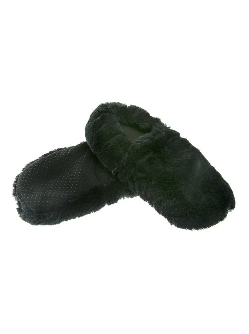 Chaussons bouillottes Noirs - Made in France - Kiabi
