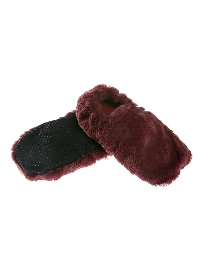 Chaussons bouillottes Prune - Made in France Bordeaux - Kiabi