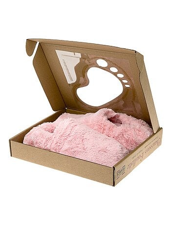 Chaussons bouillottes Roses - Made in France
