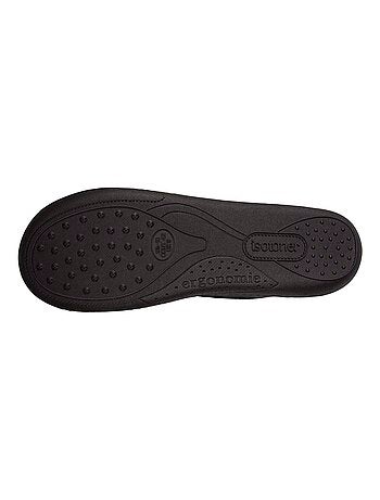 Chaussons charentaises côtelées homme Isotoner