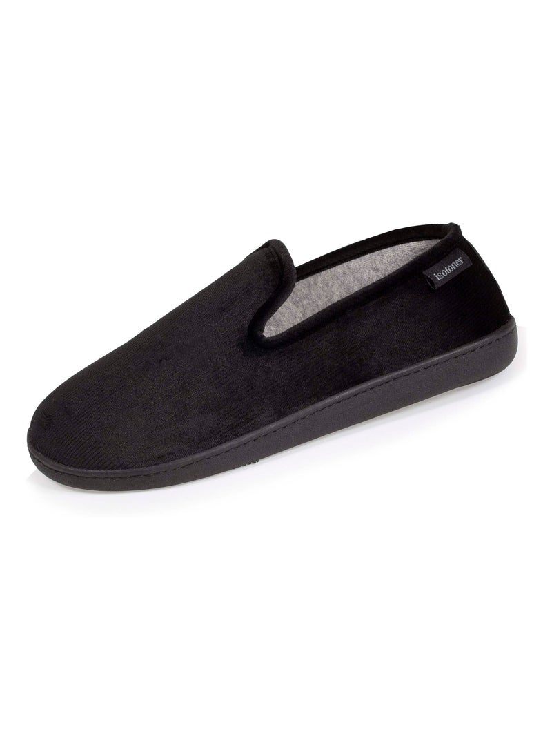 Chaussons Charentaises côtelées Noir - Kiabi