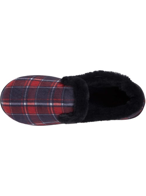 Chaussons charentaises détails fausse fourrure femme - Kiabi Chaussons charentaises détails fausse fourrure femme - Kiabi