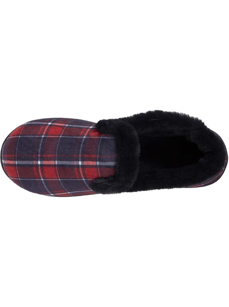 Chaussons charentaises détails fausse fourrure femme Gris - Kiabi