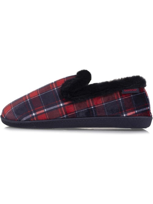 Chaussons charentaises détails fausse fourrure femme - Kiabi Chaussons charentaises détails fausse fourrure femme - Kiabi