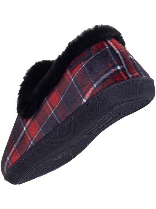 Chaussons charentaises détails fausse fourrure femme - Kiabi Chaussons charentaises détails fausse fourrure femme - Kiabi