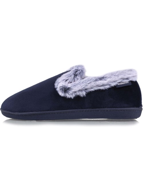 Chaussons charentaises détails fausse fourrure femme isotoner - Kiabi Chaussons charentaises détails fausse fourrure femme isotoner - Kiabi
