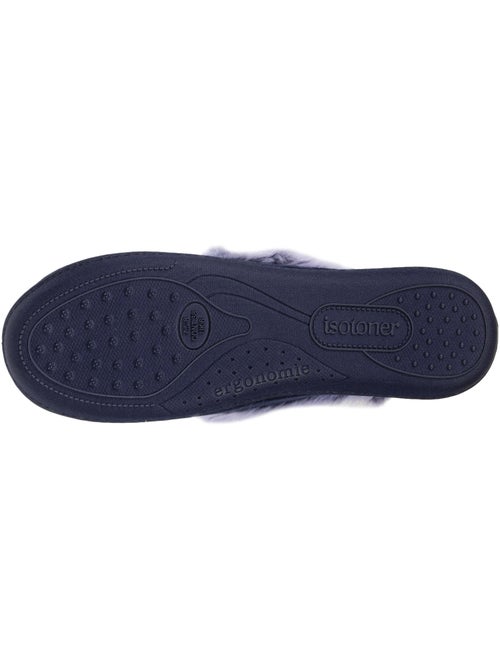 Chaussons charentaises détails fausse fourrure femme isotoner - Kiabi Chaussons charentaises détails fausse fourrure femme isotoner - Kiabi