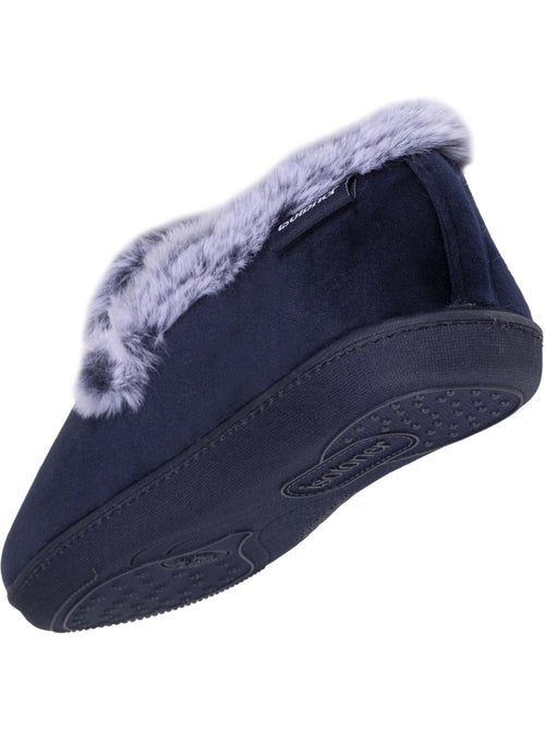 Chaussons charentaises détails fausse fourrure femme isotoner - Kiabi Chaussons charentaises détails fausse fourrure femme isotoner - Kiabi