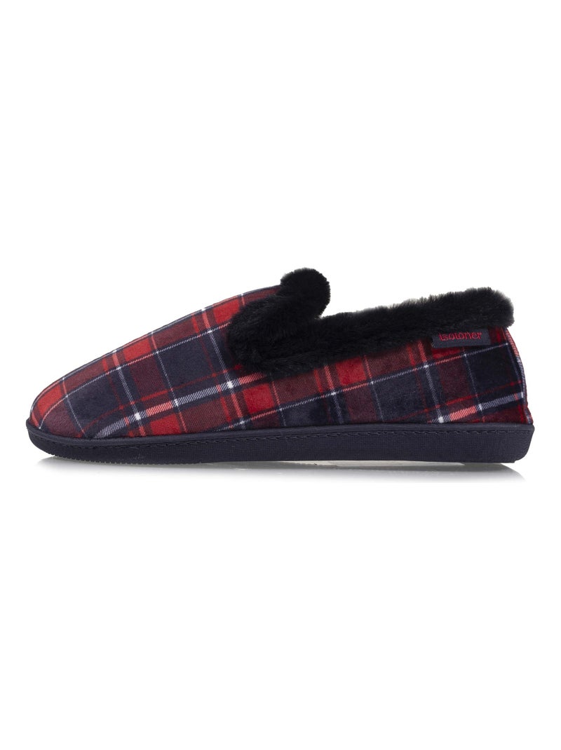 Chaussons charentaises Détails fausse fourrure femme Isotoner Gris - Kiabi