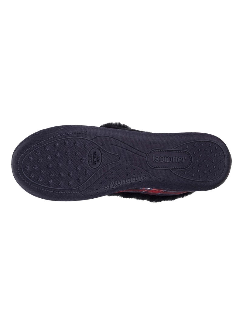 Chaussons charentaises Détails fausse fourrure femme Isotoner Gris - Kiabi