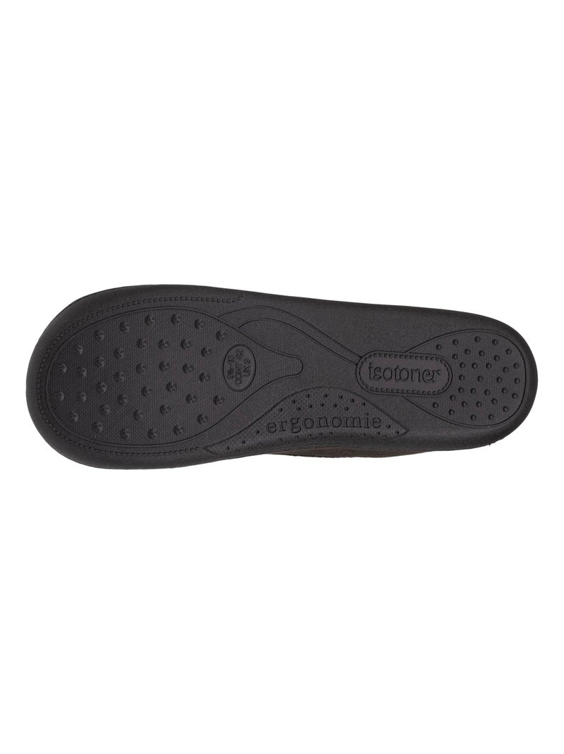 Chaussons charentaises  homme Isotoner Noir - Kiabi