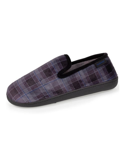 Chaussons charentaises homme tartan Isotoner - Kiabi