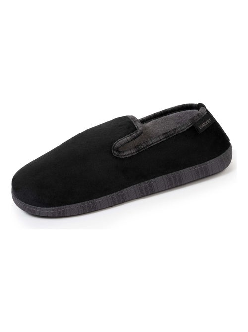 Chaussons charentaises homme tartan noir Isotoner - Kiabi
