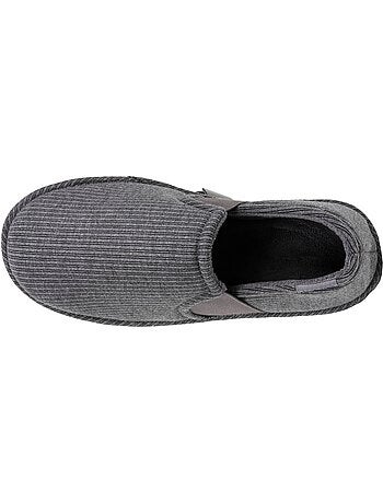 Chaussons charentaises jersey, facile à enfiler, élastique de homme Isotoner