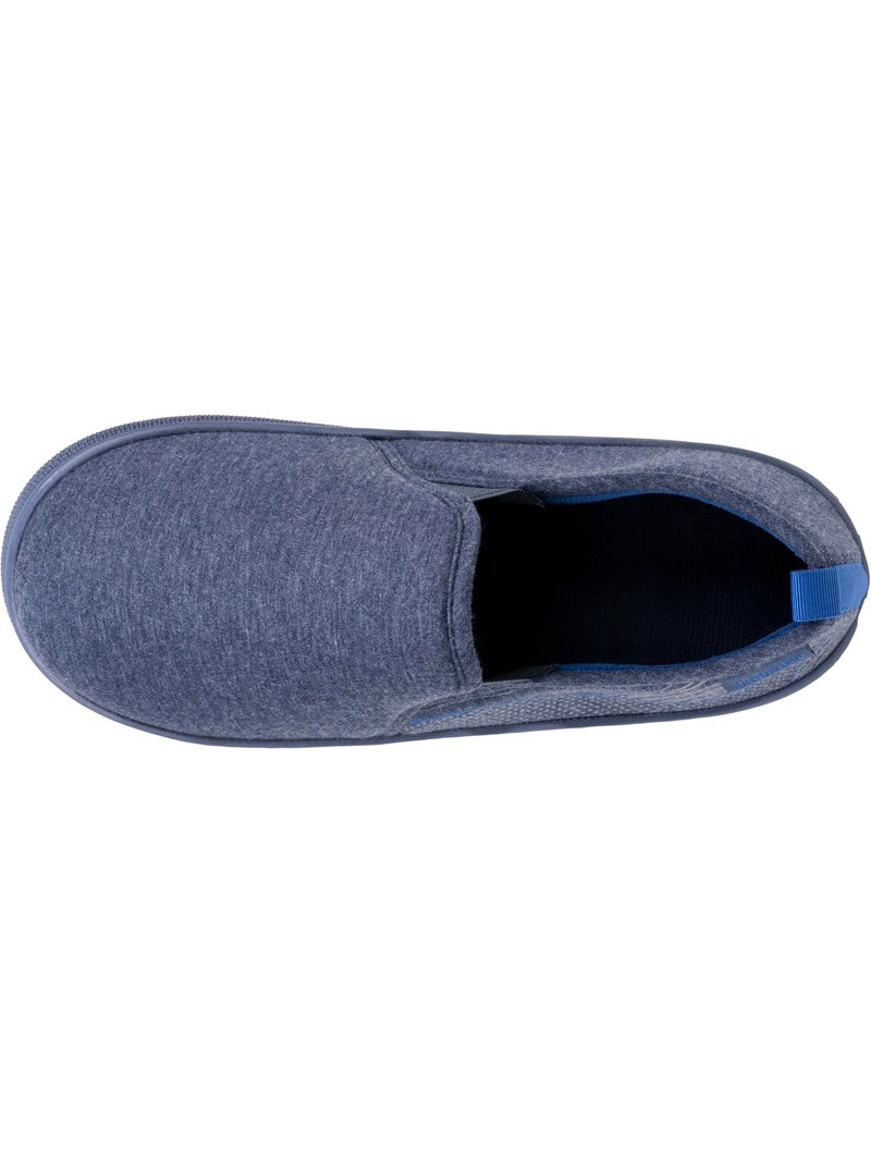 Chaussons charentaises jersey, semelle bloup xtra confort, bon homme Bleu marine - Kiabi
