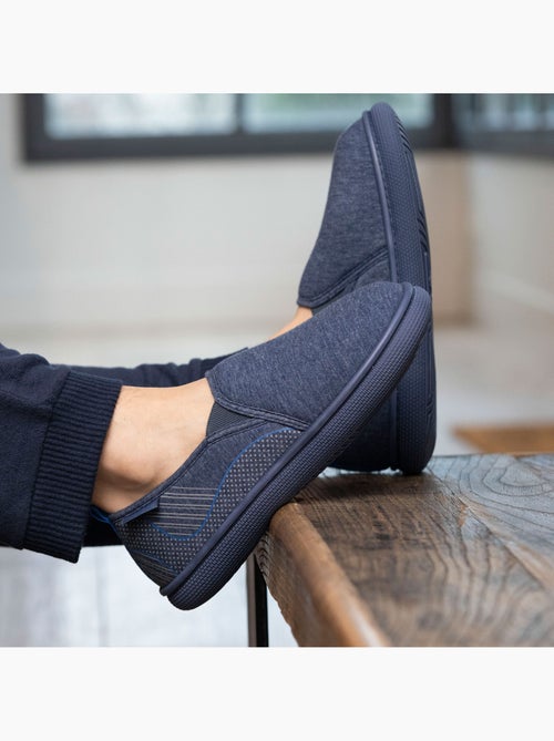 Chaussons charentaises jersey, semelle bloup XTRA confort, bon homme Isotoner - Kiabi