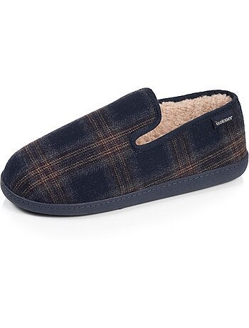 Chaussons charentaises microvelours semelle ergonomique, mousse homme isotoner