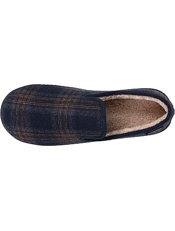 Chaussons charentaises microvelours semelle ergonomique, mousse homme isotoner