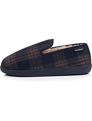 Chaussons charentaises microvelours semelle ergonomique, mousse homme isotoner