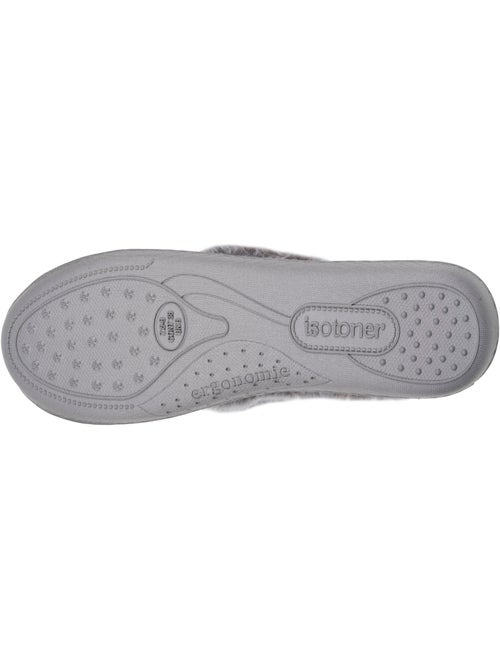 Chaussons charentaises maille nid d'abeille semelle femme Isotoner - Kiabi Chaussons charentaises maille nid d'abeille semelle femme Isotoner - Kiabi