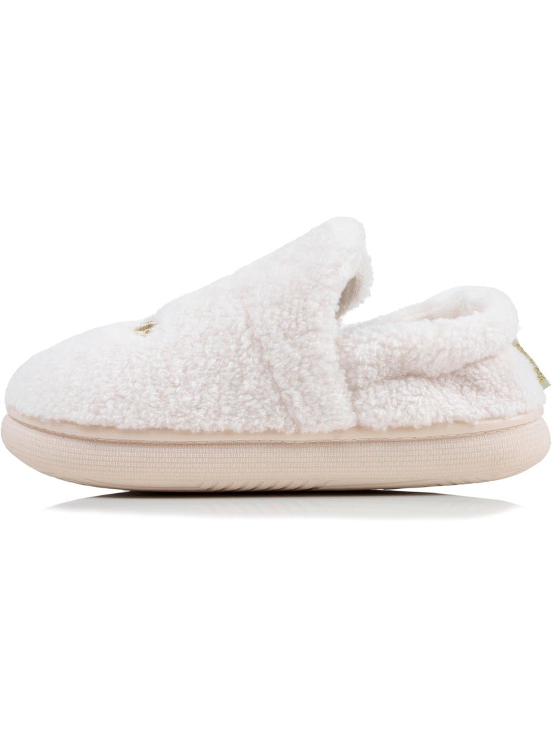 Chaussons charentaises matière sherpa, semelle bloup extra femme Isotoner Ivoire - Kiabi