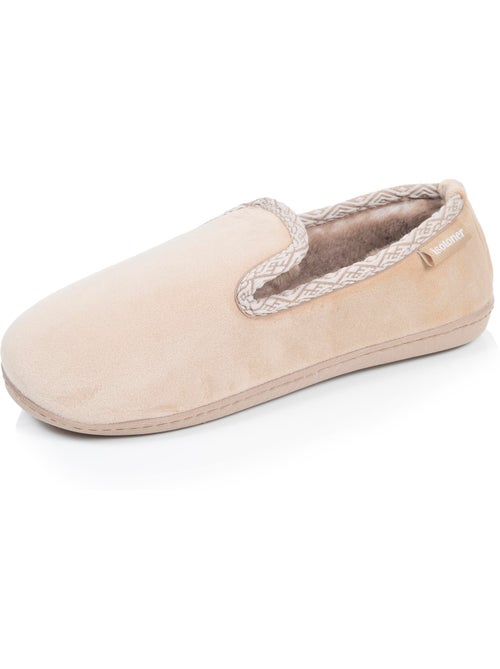 Chaussons charentaises microvelours semelle ergonomique, mousse femme Isotoner - Kiabi Chaussons charentaises microvelours semelle ergonomique, mousse femme Isotoner - Kiabi