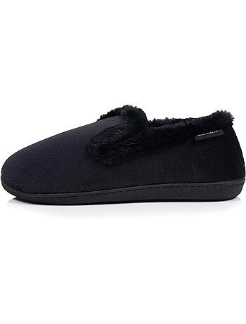 Chaussons charentaises microvelours semelle ergonomique, mousse femme isotoner