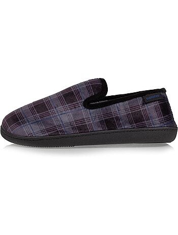 Chaussons charentaises microvelours semelle ergonomique, mousse homme