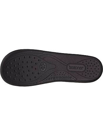 Chaussons charentaises microvelours semelle ergonomique, mousse homme