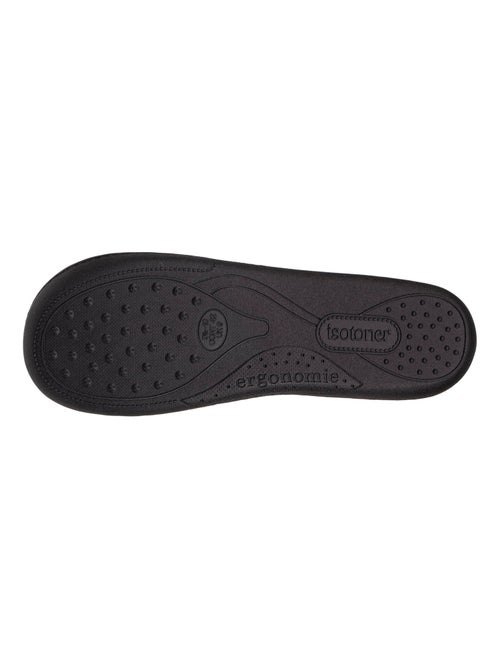 Chaussons charentaises microvelours semelle ergonomique, mousse homme Isotoner - Kiabi Chaussons charentaises microvelours semelle ergonomique, mousse homme Isotoner - Kiabi
