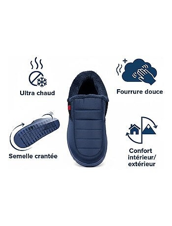 Chaussons charentaises montantes PREMIUM MU9738