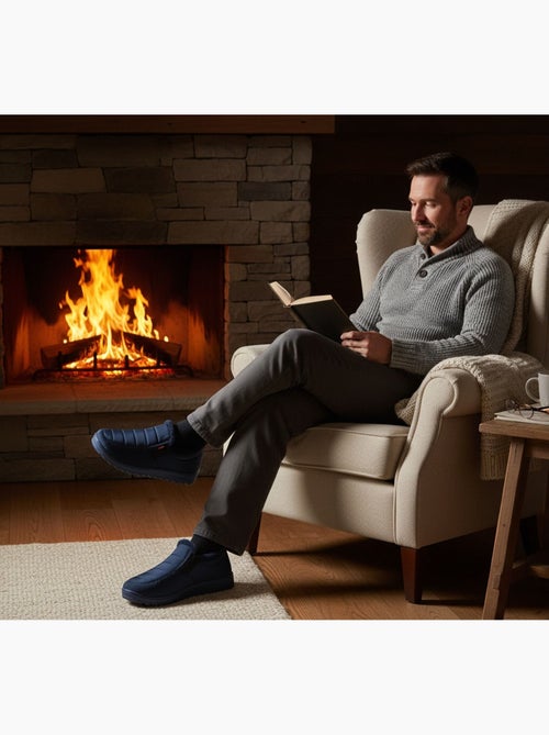 Chaussons charentaises montantes PREMIUM MU9738 - Kiabi Chaussons charentaises montantes PREMIUM MU9738 - Kiabi