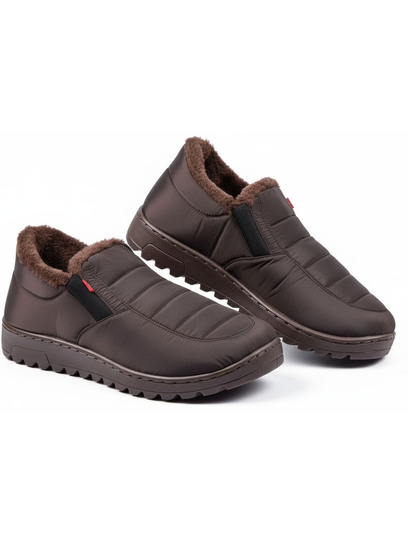 Chaussons charentaises montantes PREMIUM MU9738 Marron - Kiabi