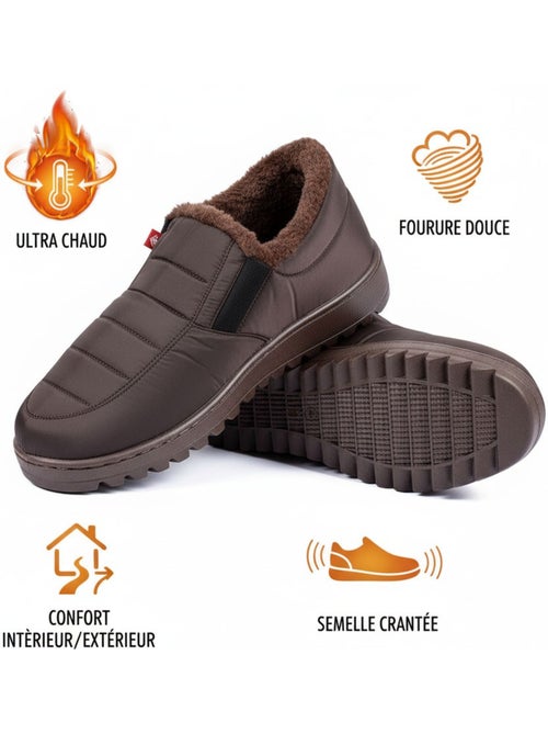 Chaussons charentaises montantes PREMIUM MU9738 - Kiabi