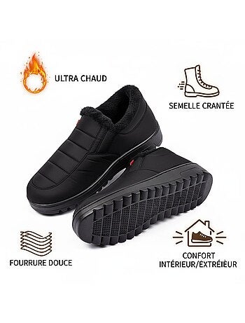 Chaussons charentaises montantes PREMIUM MU9738