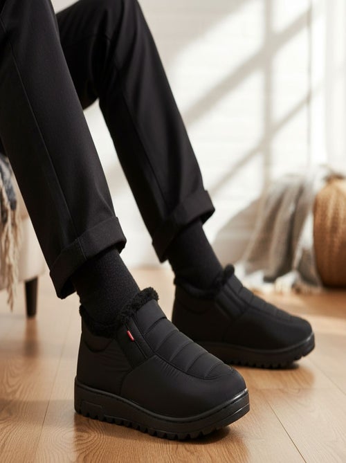 Chaussons charentaises montantes PREMIUM MU9738 - Kiabi