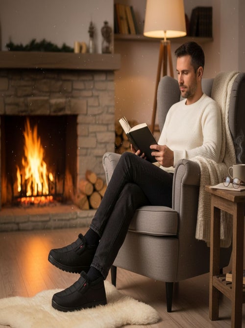 Chaussons charentaises montantes PREMIUM MU9738 - Kiabi