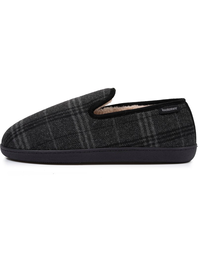 Chaussons charentaises semelle à mémoire de forme homme Gris Noir - Kiabi