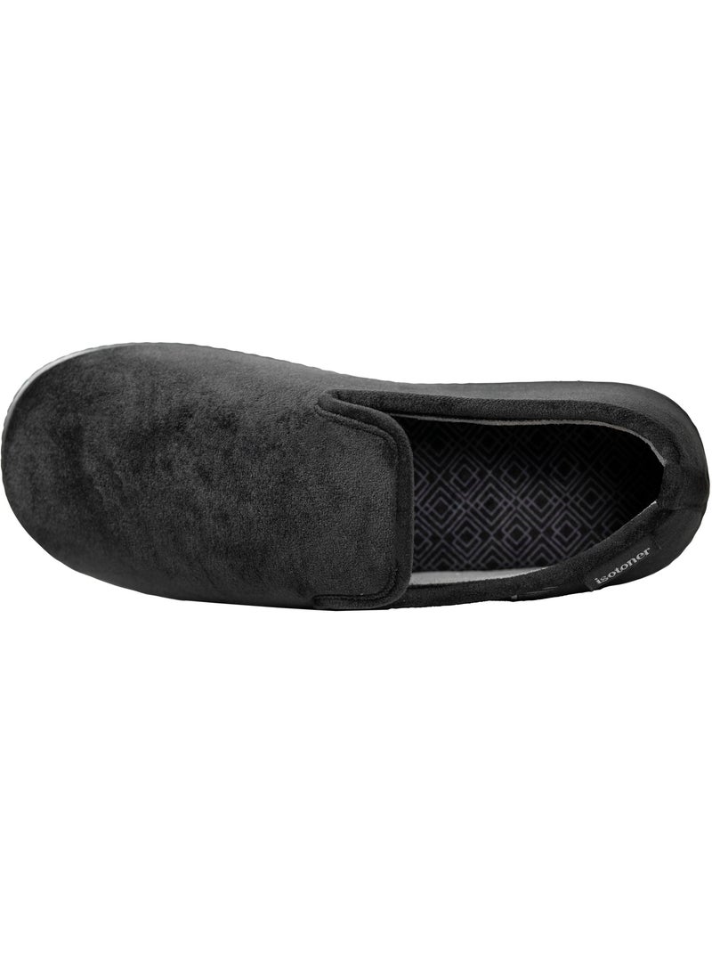 Chaussons charentaises semelle à mémoire de forme homme Noir - Kiabi