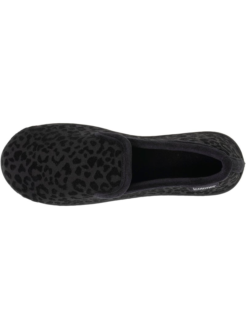 Chaussons charentaises semelle ergonomique confort, chauds femme Noir - Kiabi