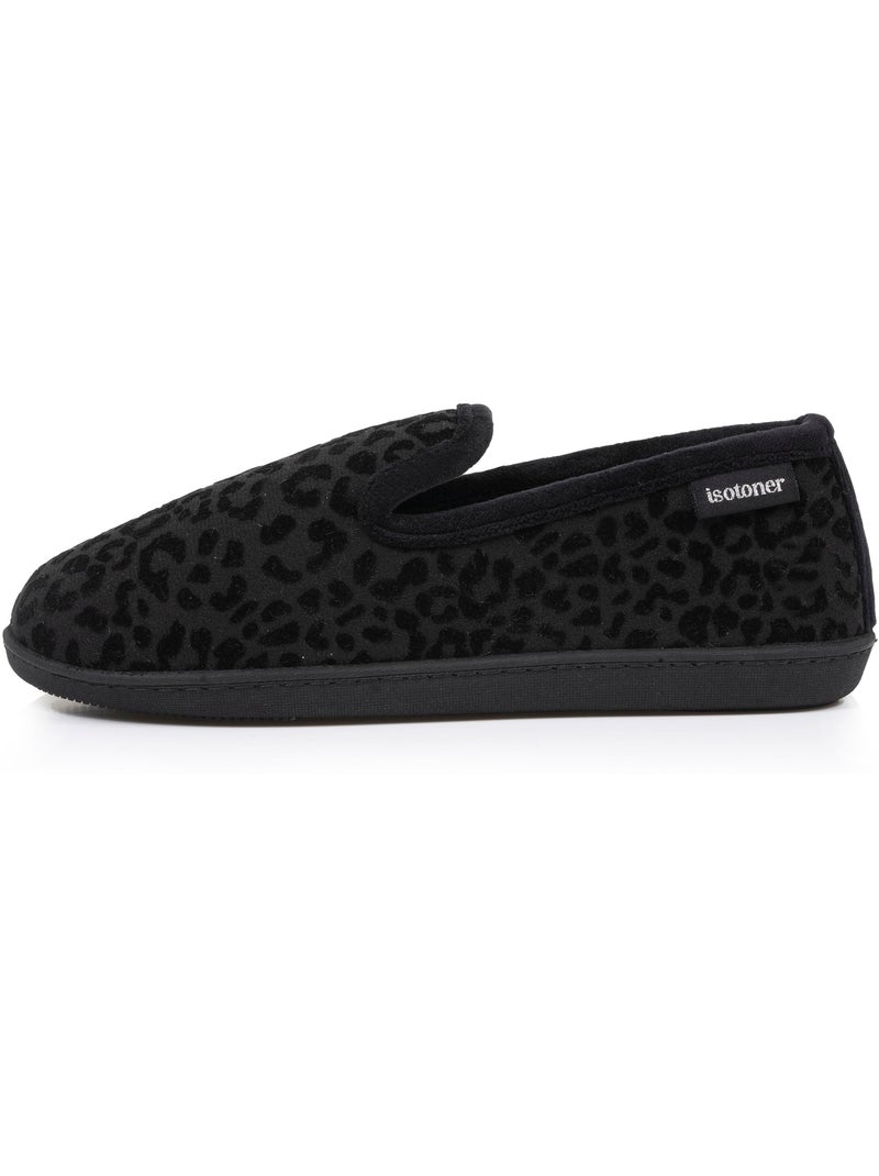 Chaussons charentaises semelle ergonomique confort, chauds femme Noir - Kiabi
