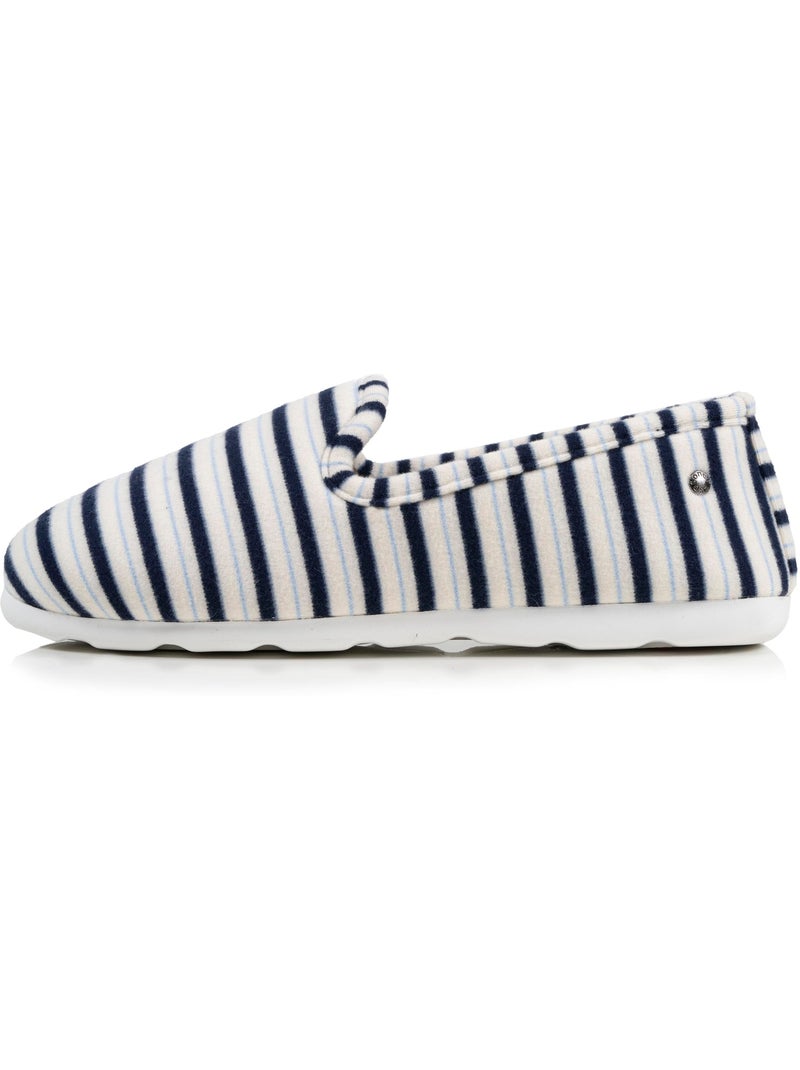 Chaussons charentaises semelles ergonomique très confortables, femme Isotoner Blanc Multicolore Bleu - Kiabi